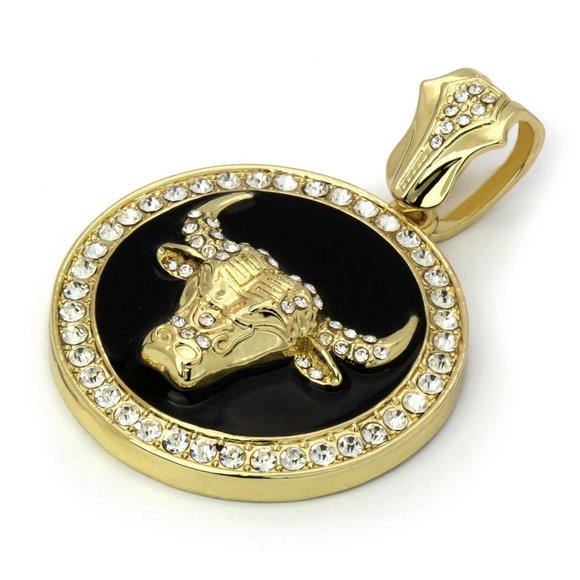 14k Gold Bulls 30" Cuban Chain + Pendant